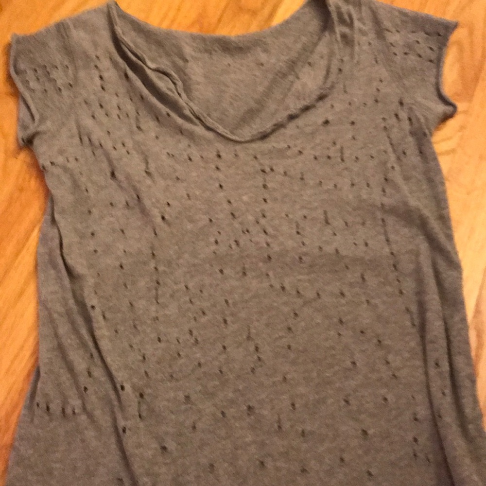 Zadig and voltaire ripped shirt